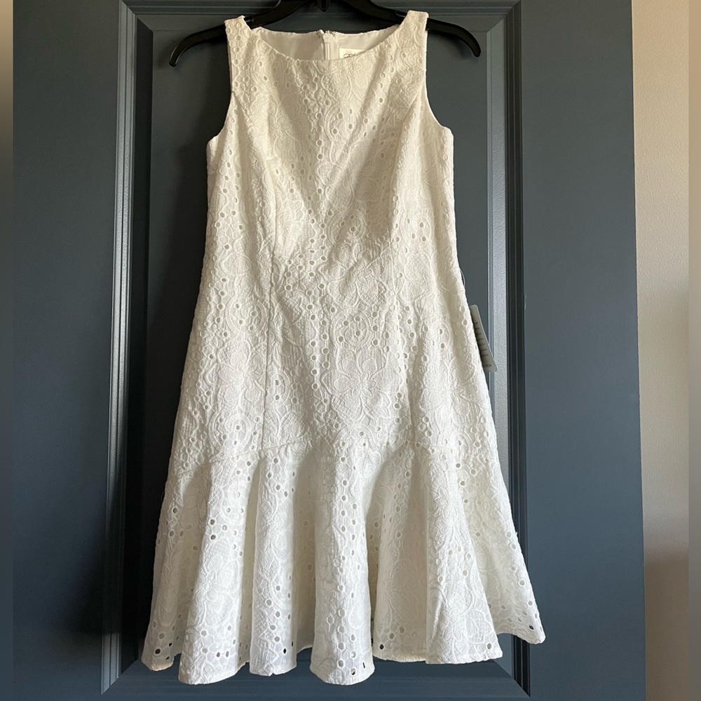 NWT Eliza J white dress